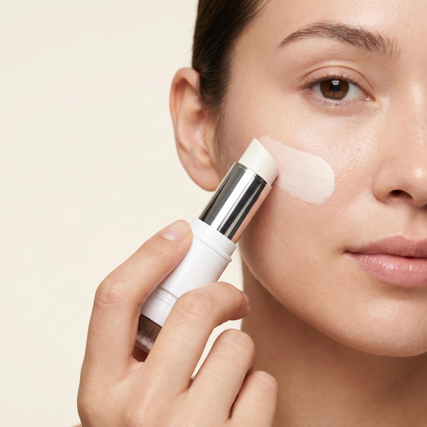 The invisible pre-makeup stick that makes skin look <em>filtered</em>.